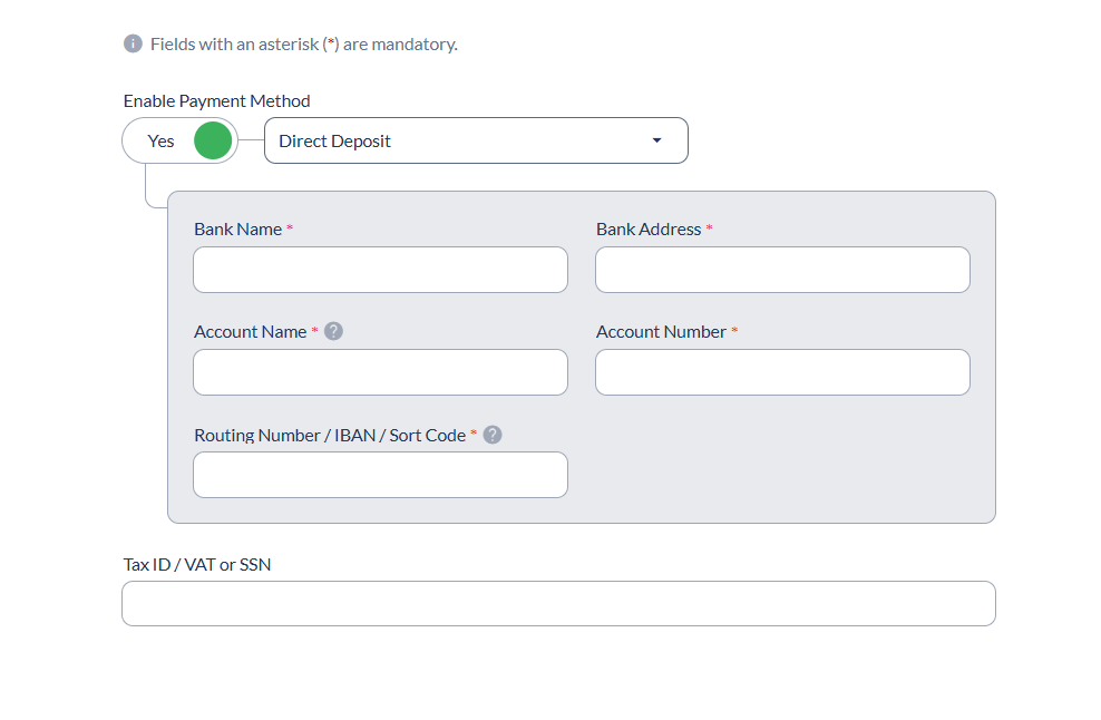 Setting Up Your Payment Method